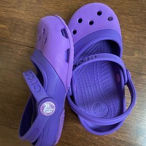 Purple Crocs-little kids
